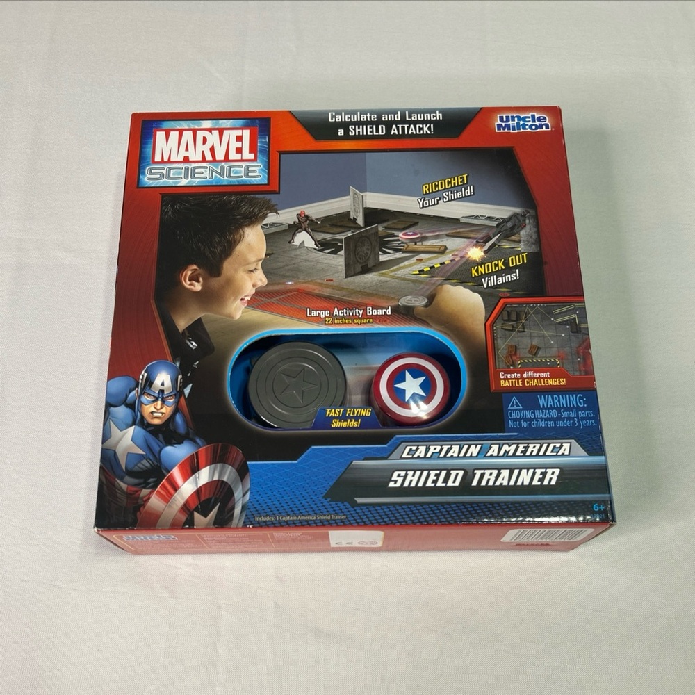 Captain America Shield Trainer Activity board Game Marvel Science Ages 6+